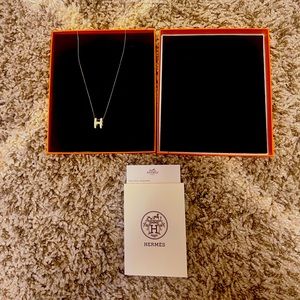 💯 Authentic Hermes Pop H Necklace